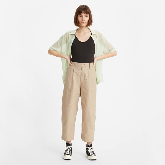 Levi's Size 24 Crisp Twill Nomad Balloon Leg Pants - Picture 3 of 11